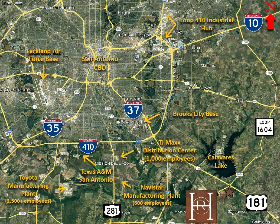 Hickory Ridge Location Map.